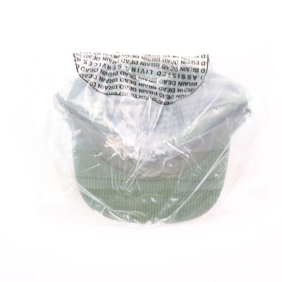 Brain Dead Sludge Twill 6 Panel Hat Cap Corduroy Green NEW - Picture 7 of 10